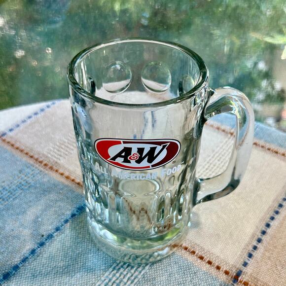 Vintage A&W Root Beer Glass Mug – 5.75” Tall All American Food Logo Stein - Picture 4 of 9